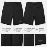 Viper Society Performance Golf Shorts – Lightweight Stretch Fit Black