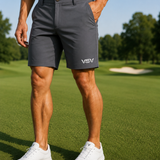 Viper Society Performance Golf Shorts – Lightweight Stretch Fit Grey