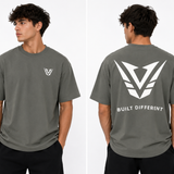 Built Different - Smoke Olive Tee