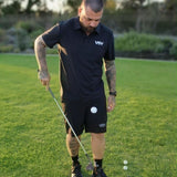 Viper Society Performance Polo Shirt – Moisture-Wicking Golf Polo Black